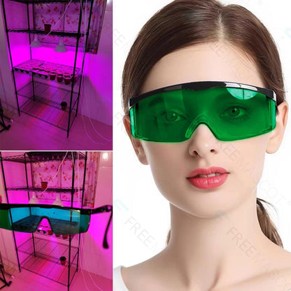 FreeMascot UV and Red Light Safety Glasses For Red Light Therapy, Laser Hair Removal Treatment, Tanning Eye Protection