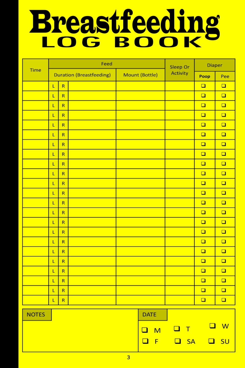 Breastfeeding Log Book: Track Feedings, Pumping Sessions, Baby's Development and More with this Handy Journal for Nursing Mothers