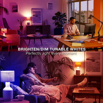 DAYBETTER Smart Light Bulbs, LED Light Bulb, Alexa Light Bulb, WiFi Color Changing Light Bulb, Smart Bulbs That Work with Alexa & Google Home, Music Sync, A19/E26 9W 810LM Smart Home Lighting, 2 Pack