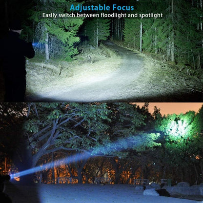 LudoPam UV Rechargeable Flashlights Tactical,1000 High Lumens 3 in 1 LED Black Light Flashlight -Magnetic Base/Sidelight/Zoomable, Bright Pocket Flash Light for Stains Detection Camping Emergency,1PCS