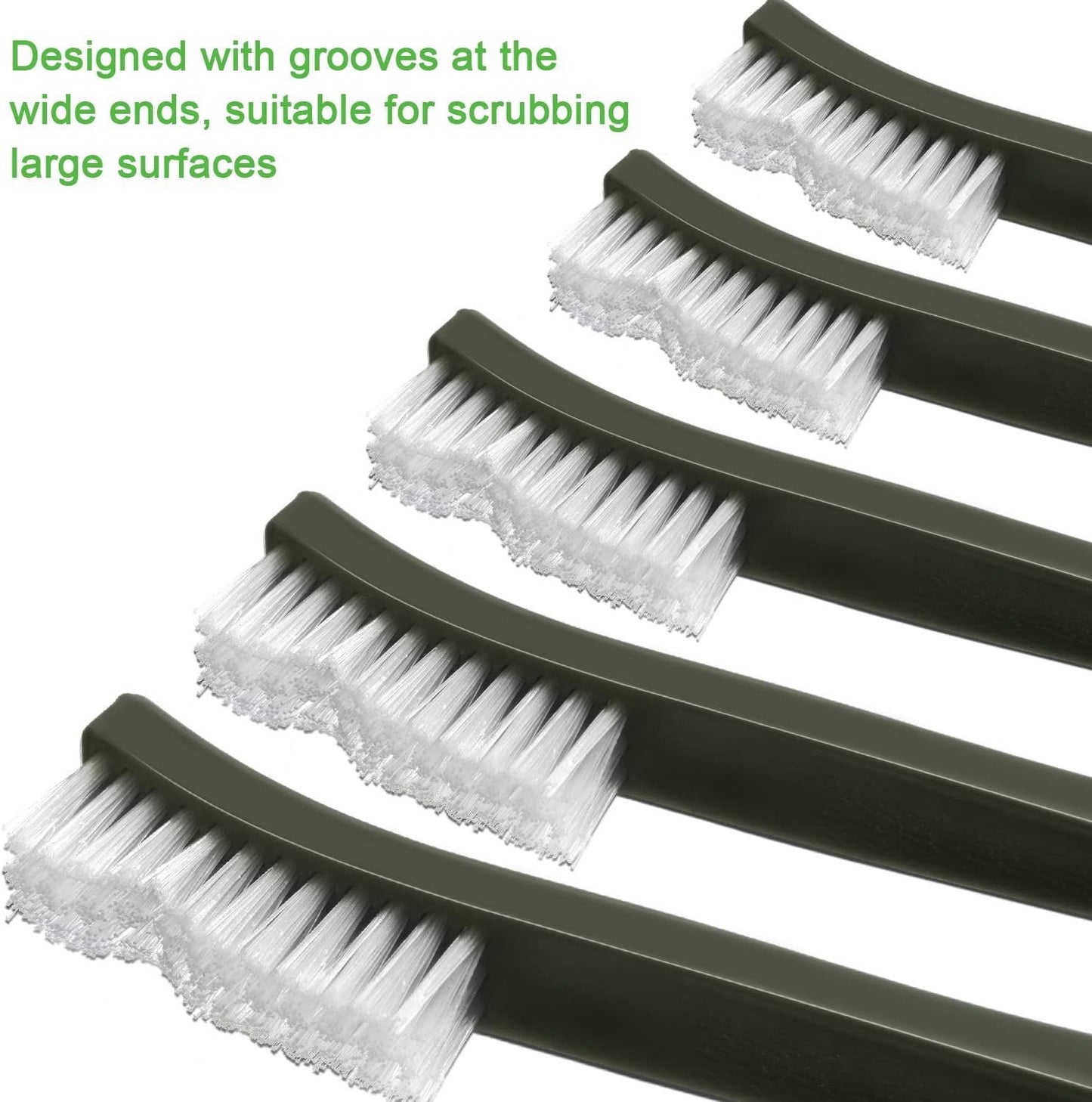 Boao 20 Packs Double-Ended Gun Cleaning Brushes 7 Inch Nylon All Purpose Cleaning Brush with Plastic Handle (White)