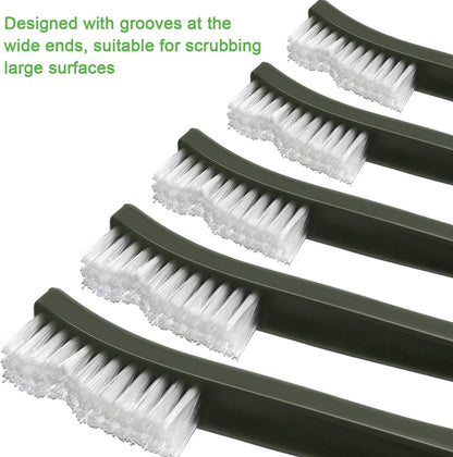 Boao 20 Packs Double-Ended Gun Cleaning Brushes 7 Inch Nylon All Purpose Cleaning Brush with Plastic Handle (White)