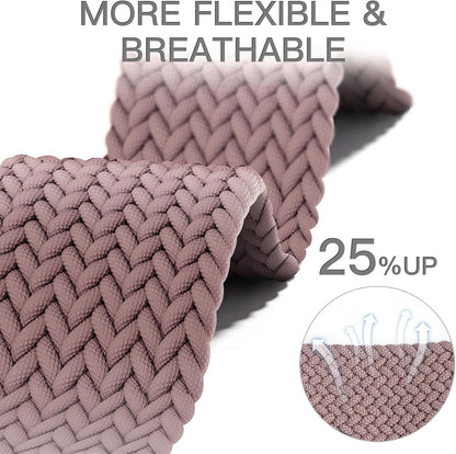 EverAct 20mm Magnetic Braided Watch Bands Compatible with Garmin Vivoactive 5/Vivoactive 6/3/3 Music/Venu Sq 2/Venu, Quick Release Nylon Soft Sport Stretchy Strap for Forerunner 55/165/245/645