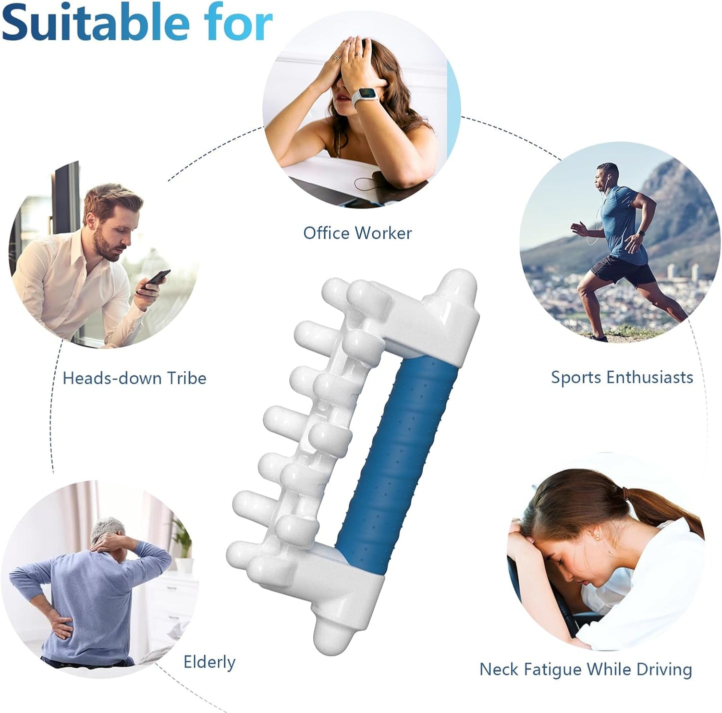 Vovtigo Fascia Massage Tool, Handheld Massager Pressure Point Release Tool, Gua Sha Tools for Deep Tissue Massage & Cellulite Reduction, Trigger Point Massage Tool for Whole Body