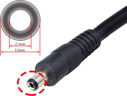 Cerrxian - 5.5mm x 2.1mm DC 12/24V Female Cigarette Lighter Socket to Female Car Charger Adapter