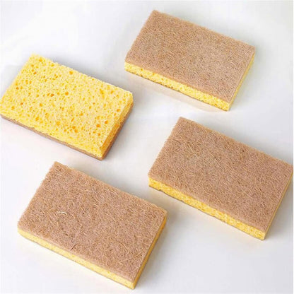 DDGURDH Household Cleaning Sponges Coconut Cellulose Dishwashing Sponge Set Ecological Product Floristic Natural Scrubber Reusable Kitchen Small Items Eco Friendly