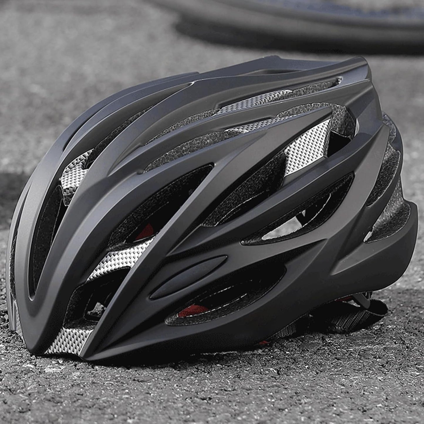 Riding Safety Hat, Motorcycle Bike Gear, Full Coverage Adjustable Fit Breathable Protective Lightweight for Travel Outdoor Road Trip Sports Hiking
