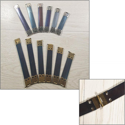 50pcs Flexible Metal Internal Zippers for Spring Bags Accessories for DIY Handbags Coin Purse Sewing 8/9/10/11/12cm (Bronze)