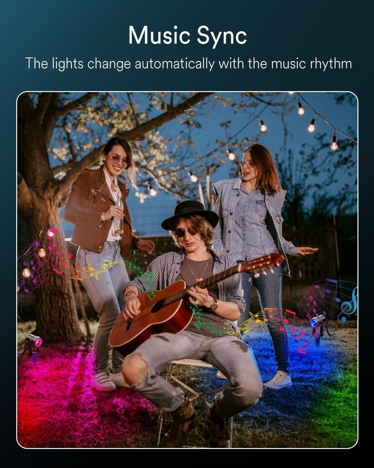 6-Pack Smart RGBW Outdoor Landscape Spotlights – 12V Low Voltage IP65 Weatherproof LED Uplights, App/Voice (Alexa/Google) & Remote Control, Auto Timer, Music Sync for Garden Yard Patio