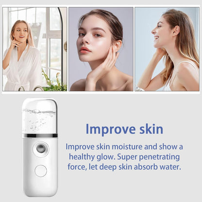 Steam Machine For Face, Facial Humidifier, Deep Cleansing Steamer, Hydrating Face Mist, Portable Facial Steamer, Skin Care Tool, Home Facial Spa, Skin Hydration Device, Compact Face Steamer, Facial