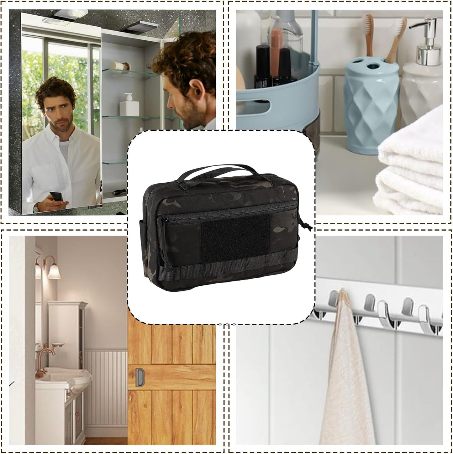 Mens Toiletry Bags for Traveling, Waterproof Travel Toiletry Bag, Mens Cosmetic Bag, Portable Shaving Bag, Travel Hygiene Bag, Shampoo Toiletries Bag, Mens Travel Makeup Bag, Waterproof Shaving Kit,