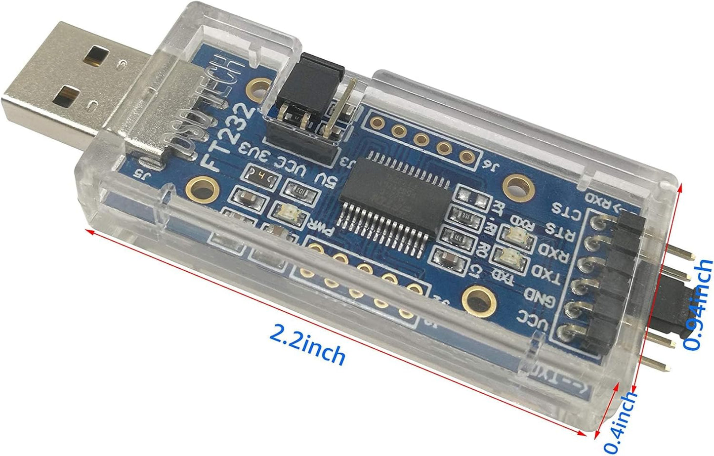 DSD TECH FTDI FT232RL Chip USB to TTL Serial Adapter Compatible with Windows 10 8 7 Mac OS X