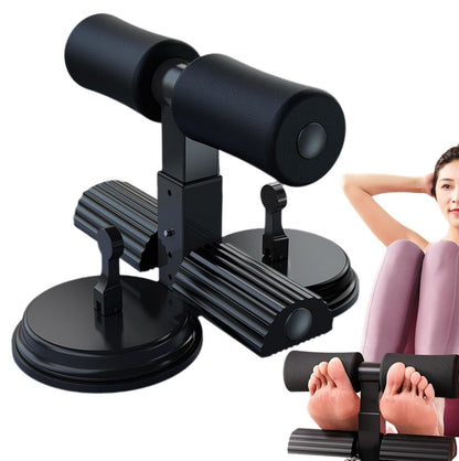 Sit-Up Aids, Suction Cup Sit Up Foot Holder 25.5x24x16cm, Adjustable Height Portable Workout Gear, Strength Training Tool with Non-Slip Handle, Fitness Aid for Abs Workout
