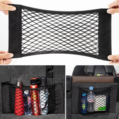 Tuxiaobu 2 Pack Mesh Organizers Net, Universal Mesh Cargo Net, Car Storage Net, Wall Sticker Organizer Pouch Bag Storage Mesh Net for Car Trunk Storage Add On Organizers for Car Truck