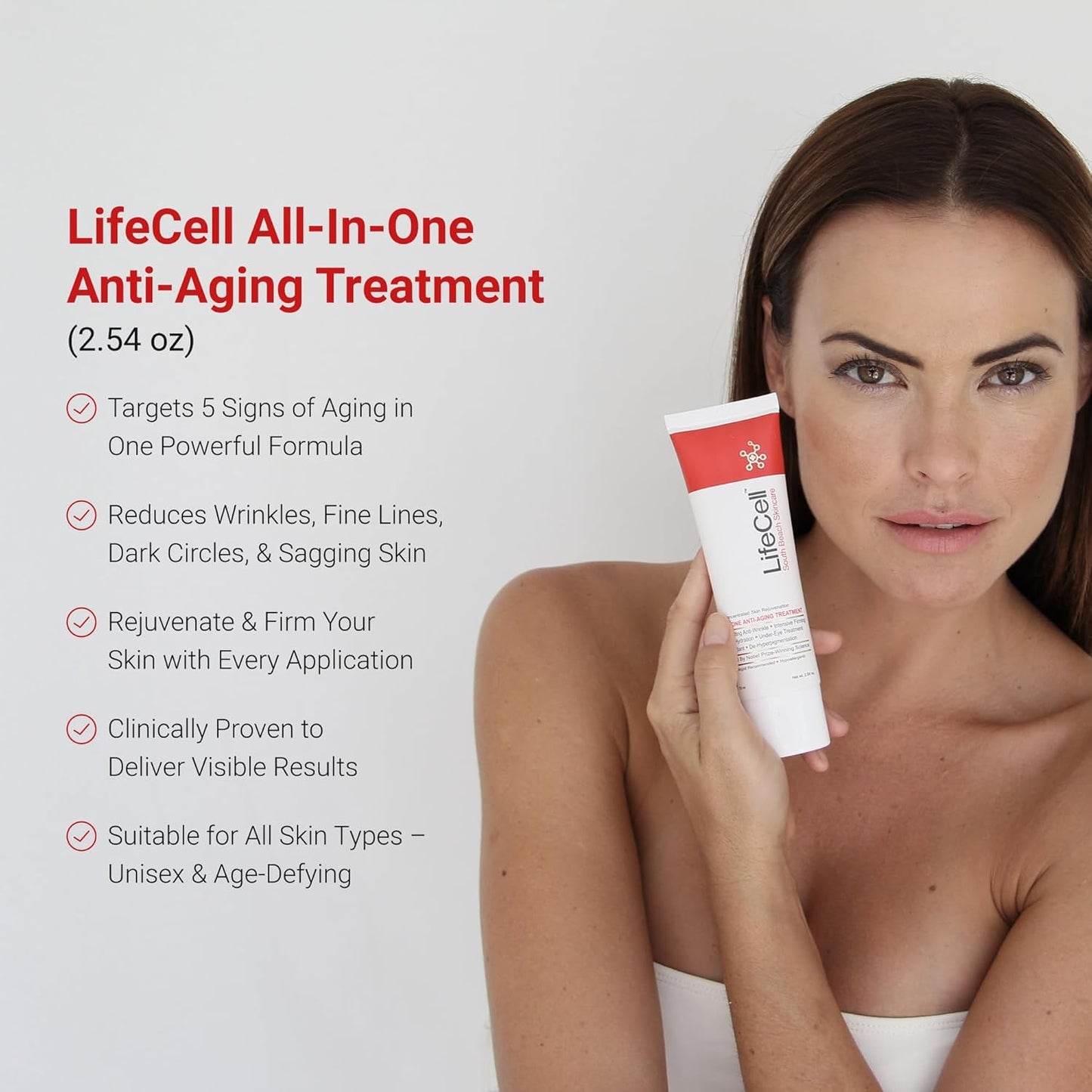 LifeCell South Beach Skincare: All In One Anti-Aging Treatment 2.54 Oz