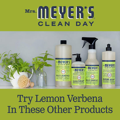 Mrs. Meyer's Clean Day Dish Soap Refill, Cruelty Free Dishwashing Liquid, Lemon Verbena Scent, 1.4 Liter Refill for Dish Soap Bottle