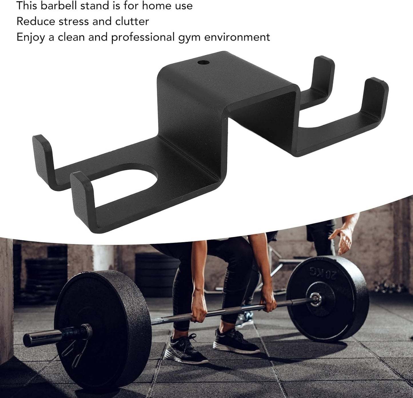 Barbell Holder, Vertical Storage Rack Vertical Barbell Hanger Rack Hook Attachments Home Gym Equipment Squat Rack Storage Hooks for Home Gym Accessories