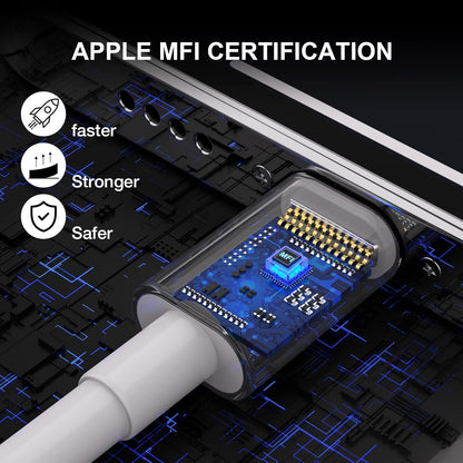 iPhone Charger Apple Charger Apple MFi Certified 3Pack Wall Charger with 1m Long Type C to Lightning Cables for iPhone 14 Pro Max iPhone 13 Pro 12 Mini 11XR AirPods Type C Adapter Block Fast Charging