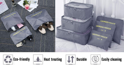Vicloon Suitcase Organizer Set, 8 in 1 Suitcase Organizer, Travel Useful Accessories, Travel Bag for Clothes, Shoes, Cosmetics Classified Storage, Packing Cubes Organizer Travel Space-Saving