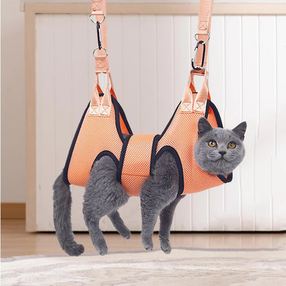 Grooming Hammock, Dog Nail Cutting Hammock, Ergonomic Pet Harness, Portable Compact Ideal for Home, Veterinary Clinic, Claw Care, Bathing Assistance, Small, Medium, Large