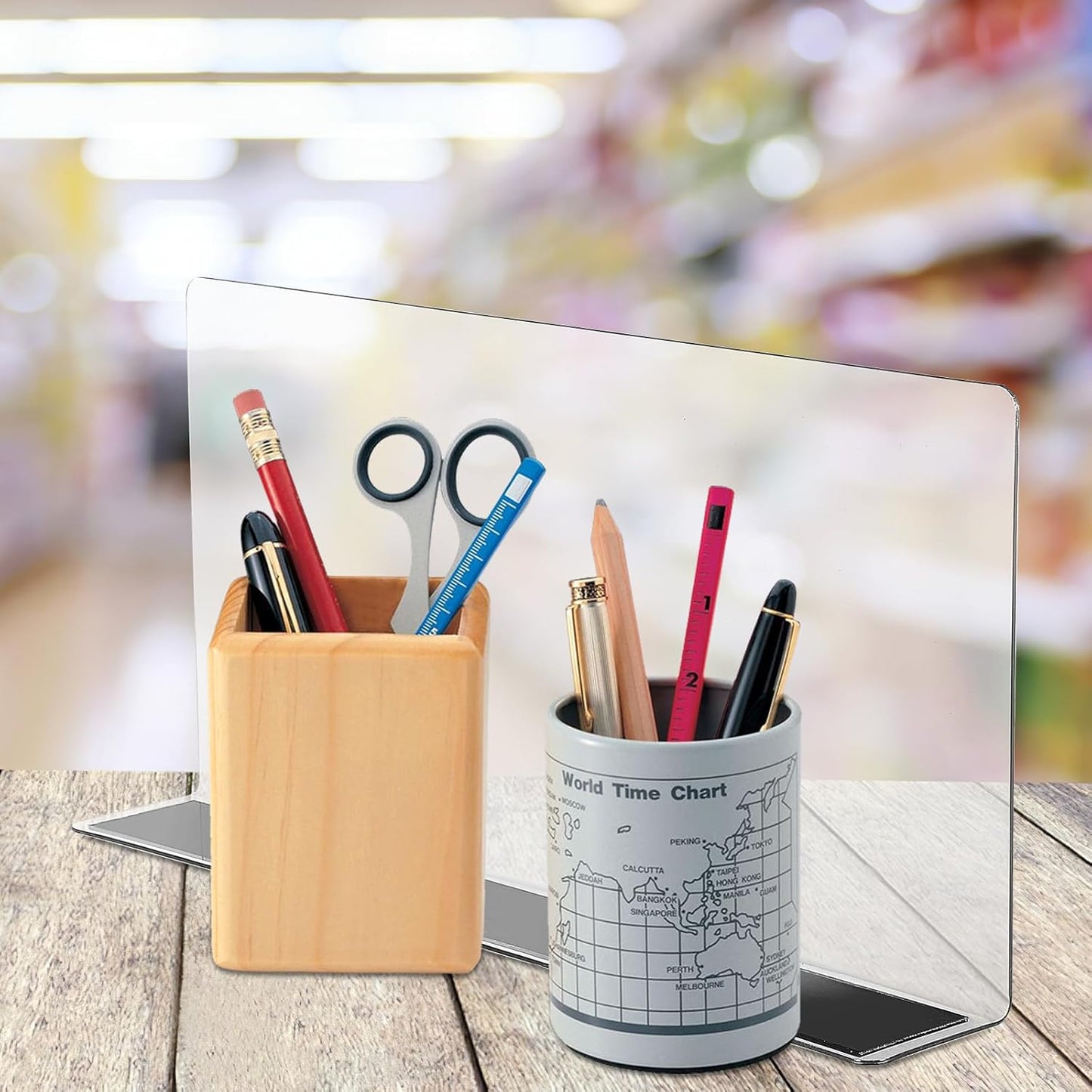 TOVINANNA Acrylic Shelf Dividers for Closet Organization: 6 Pack Tall Clear Shelves Separators for Clothing Adjustable Multi-function Divider