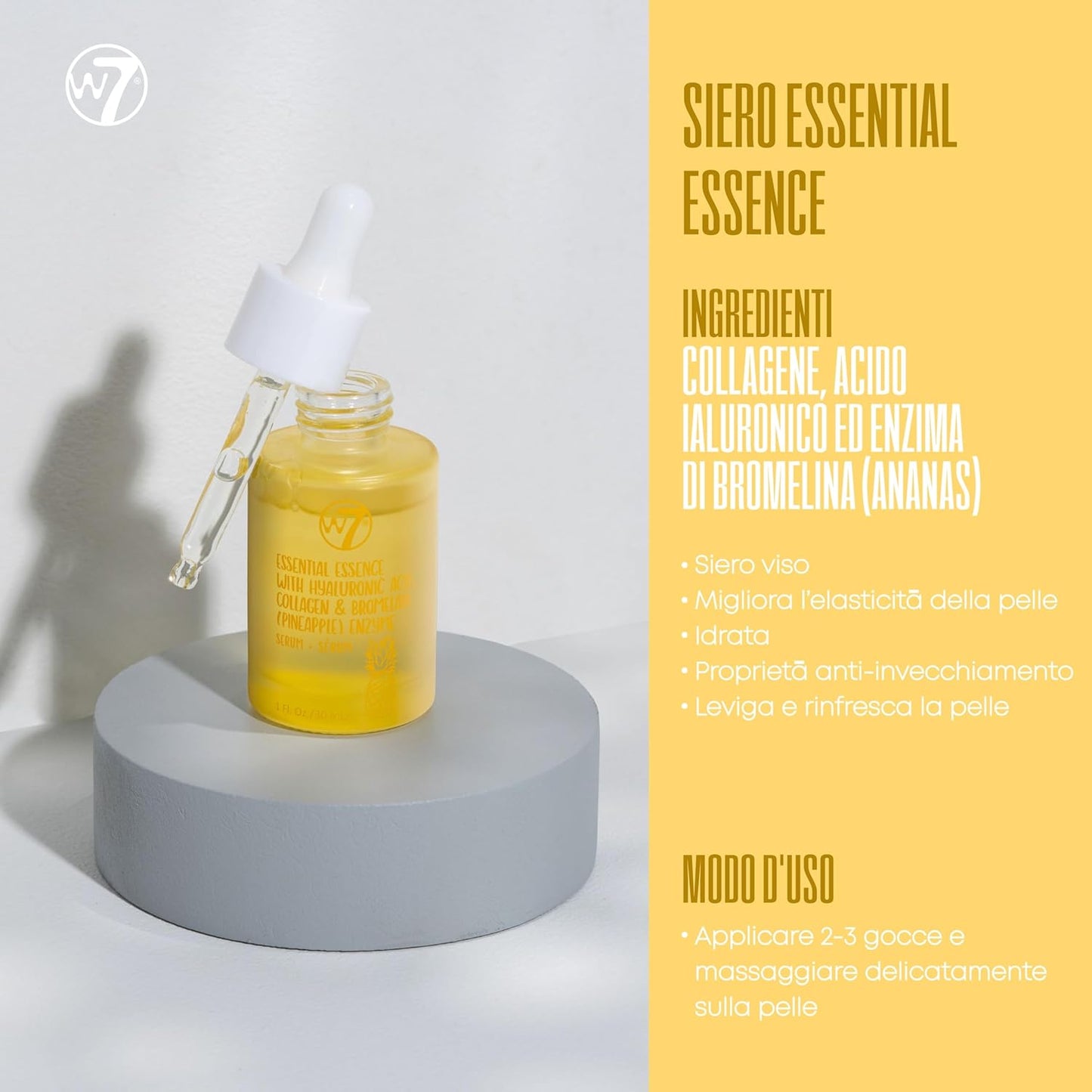 W7 - Skin Refresh Basic Gift Set - Face Moisturizer, Cleansing Gel, Tonic and Serum - Natural Cosmetics for Skin Care