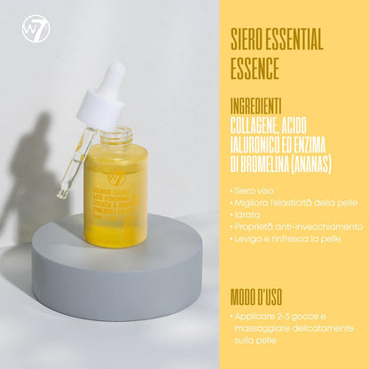 W7 - Skin Refresh Basic Gift Set - Face Moisturizer, Cleansing Gel, Tonic and Serum - Natural Cosmetics for Skin Care