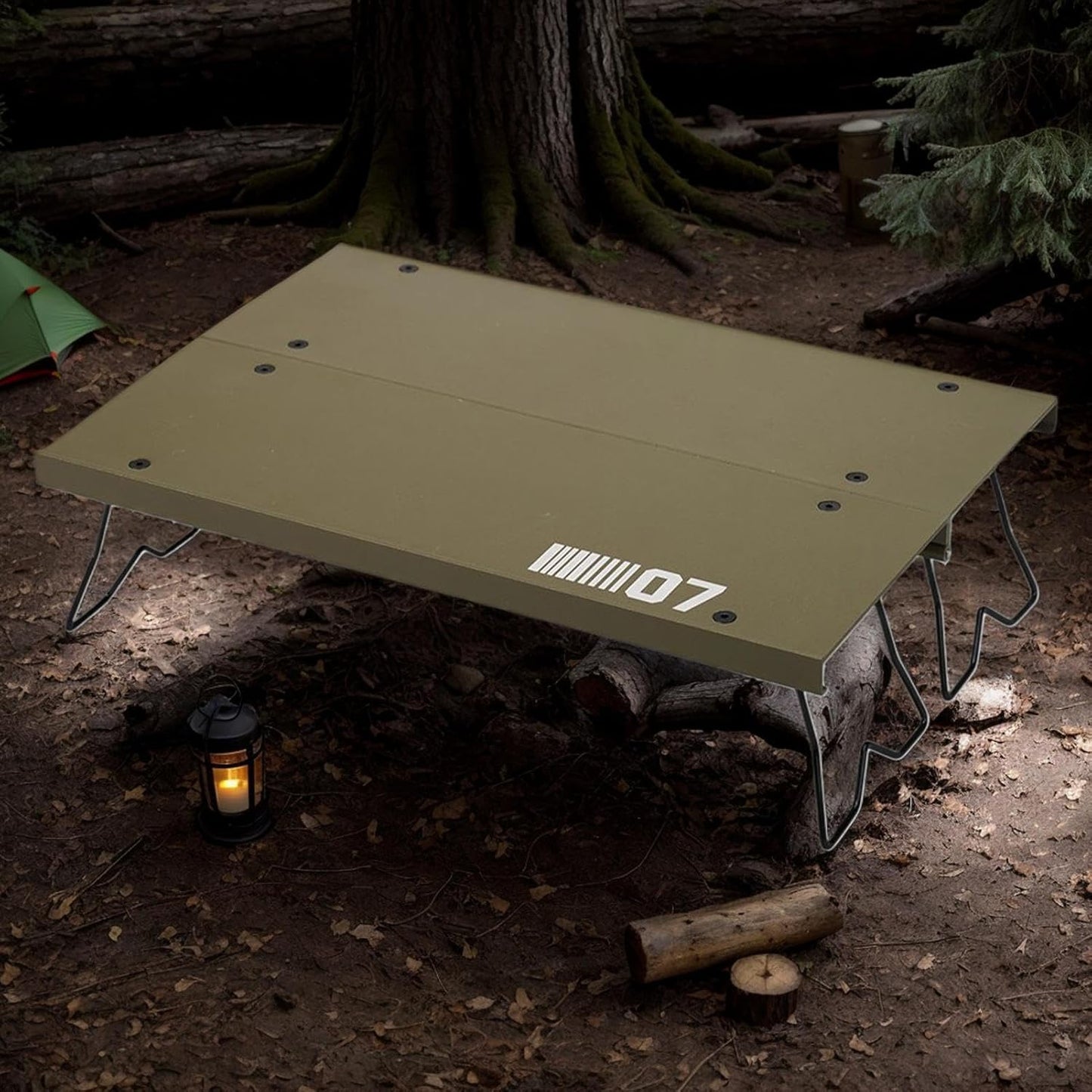 Folding Camping Table, Aluminum Alloy Structure, Compact Travel, Lightweight Picnic Gear, Portable Camp Stand, Sturdy, for Fishing Beach Furniture, Backyard Hiking Use