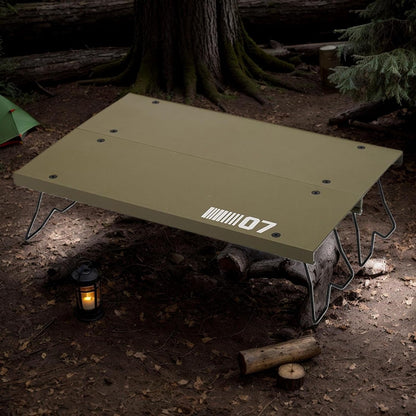 Folding Camping Table, Aluminum Alloy Structure, Compact Travel, Lightweight Picnic Gear, Portable Camp Stand, Sturdy, for Fishing Beach Furniture, Backyard Hiking Use