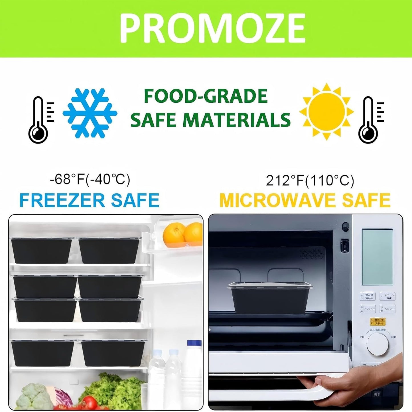 25 Pack (50-Piece) 750ML Meal Prep Containers Reusable with Lids, Sturdy Leakproof & Food Safe, Microwave, Freezer, Dishwasher Safe Food Prep Containers, to Go Take Out Plastic Food Storage