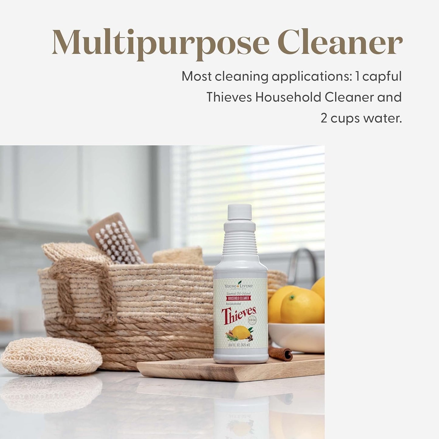 Thieves Household Cleaner 14.4 fl.oz. by Young Living Essential Oils - TWO (2) PACK