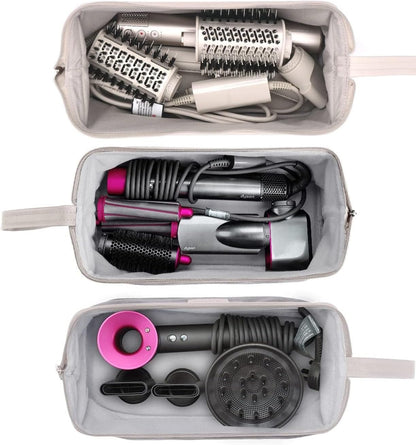 WINZEDGE Hair Style Tools Case, compatiable with Dyson Airwrap/Shark Flex Style, Travel Pouch Bag Home Storage for Hair Dryer Hair Brush Hair Straightener, Mutifunction Cosmetic Makeup Bag