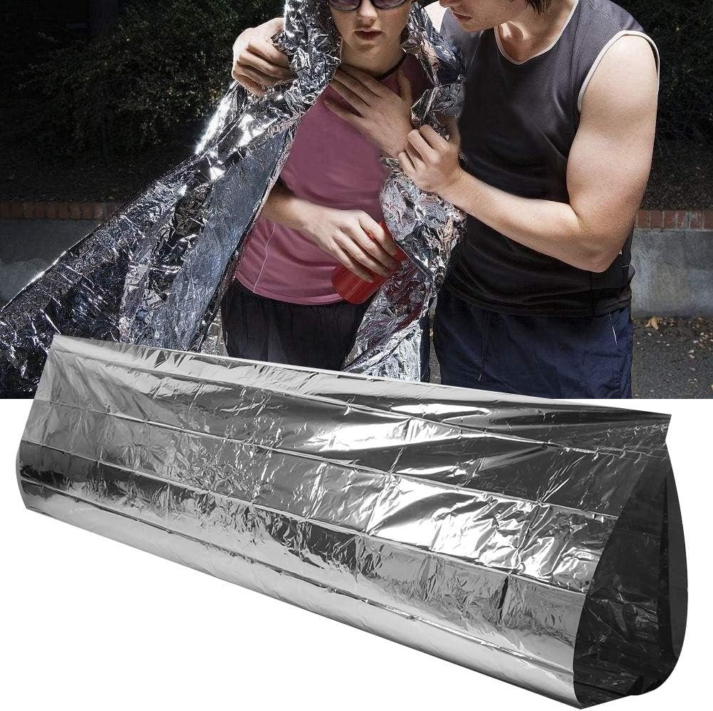 Emergency Foil Blanket, Emergency Tent Blanket Sleeping Bag Outdoor Survival Reflective Shelter Survival Reflective Thermal Blanket for Outdoors, Hiking, Survival