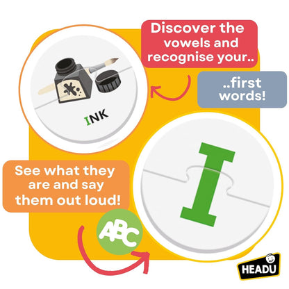 Headu Letter Balls, Educational Toys for Boys and Girls Ages 2-4 Years Old, Toddler Learning Toys, Teacher Homeschool Supplies, Birthday