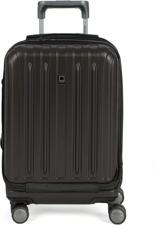 DELSEY PARIS Unisex-Adult Titanium Hardside Expandable Luggage with Spinner Wheels Luggage- Luggage Set