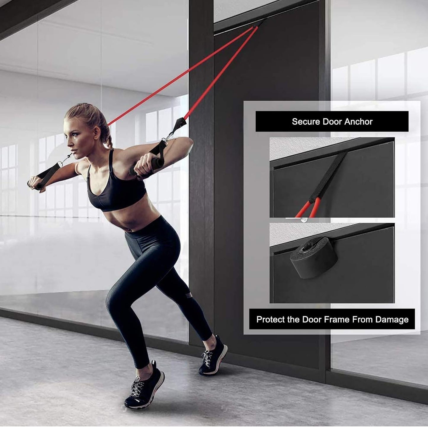 Sensyne Resistance Bands Set 16PCS Exercise Band for Working Out Up to 150 lbs, for Indoor and Outdoor Sports, Fitness, Suspension, Speed Strength, Baseball Softball Training, Home Gym, Yoga