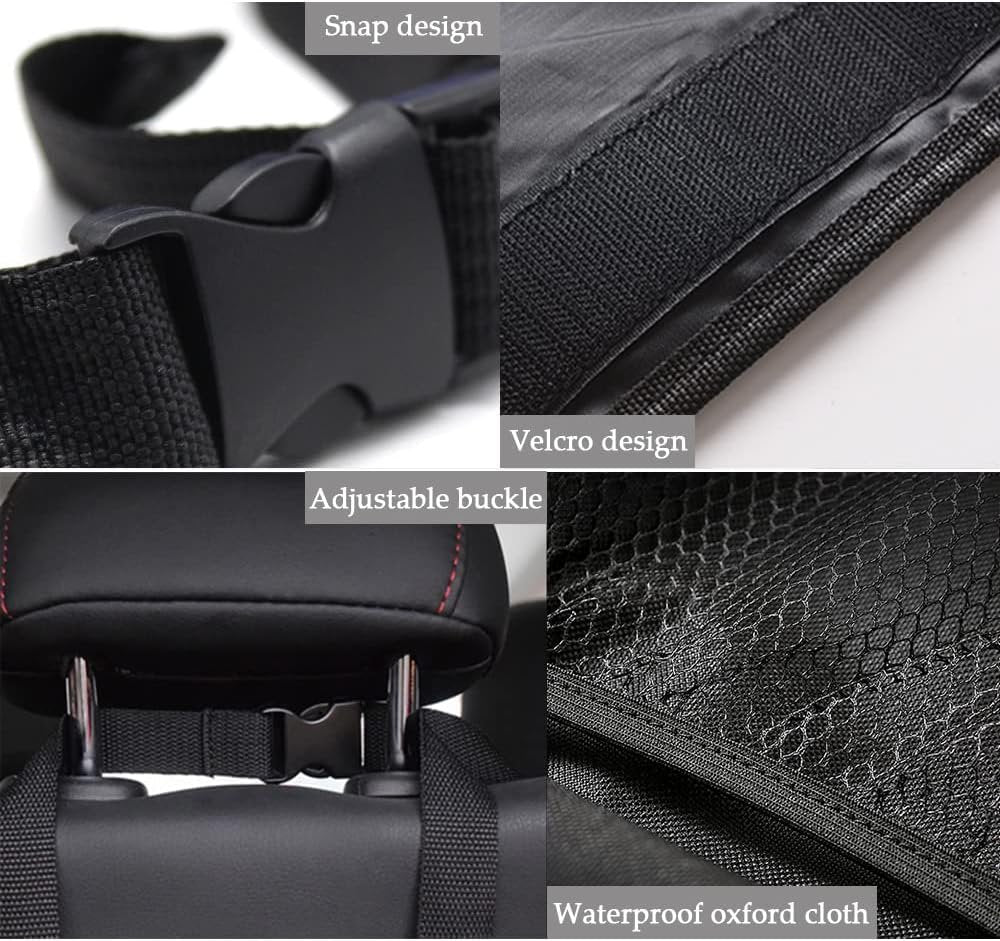 Car Trunk Organizer, Backseat Hanging Organizer, Auto Waterproof Sturdy Backseat Hanging Large Storage Collapsible Cargo Bag with 7 Large Compartments, Universal Car Interior Accessories for Man Woman