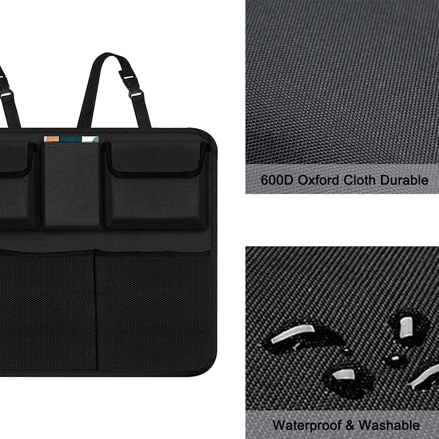 Car Trunk Organizer, Backseat Hanging Organizer with 9 Large Storage Bag -Trunk Organizer for SUV,Truck,Van-Free Your Trunk Space (9bag)
