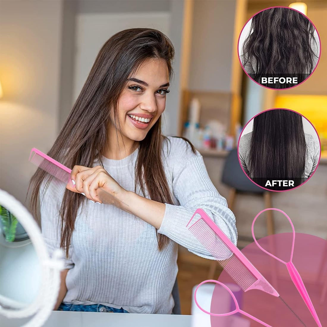 WeddHuis Set of 3 Hair Twister Hair Styling Accessories Braiding Tools for DIY Hair Styling for Women and Girls