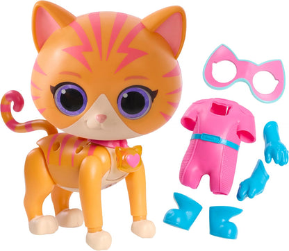Just Play Disney Junior SuperKitties Cat-Tastic Transforming Ginny, Kids Toys for Ages 3 Up by