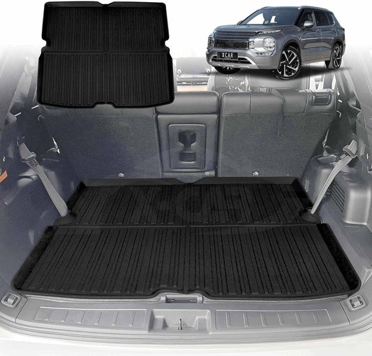 X-CAR Boot Liner for Mitsubishi Outlander PHEV 7-Seater 2021-2025 Luggage Tray Cargo Mat Trunk Cover Heavy Duty Interior Accessories