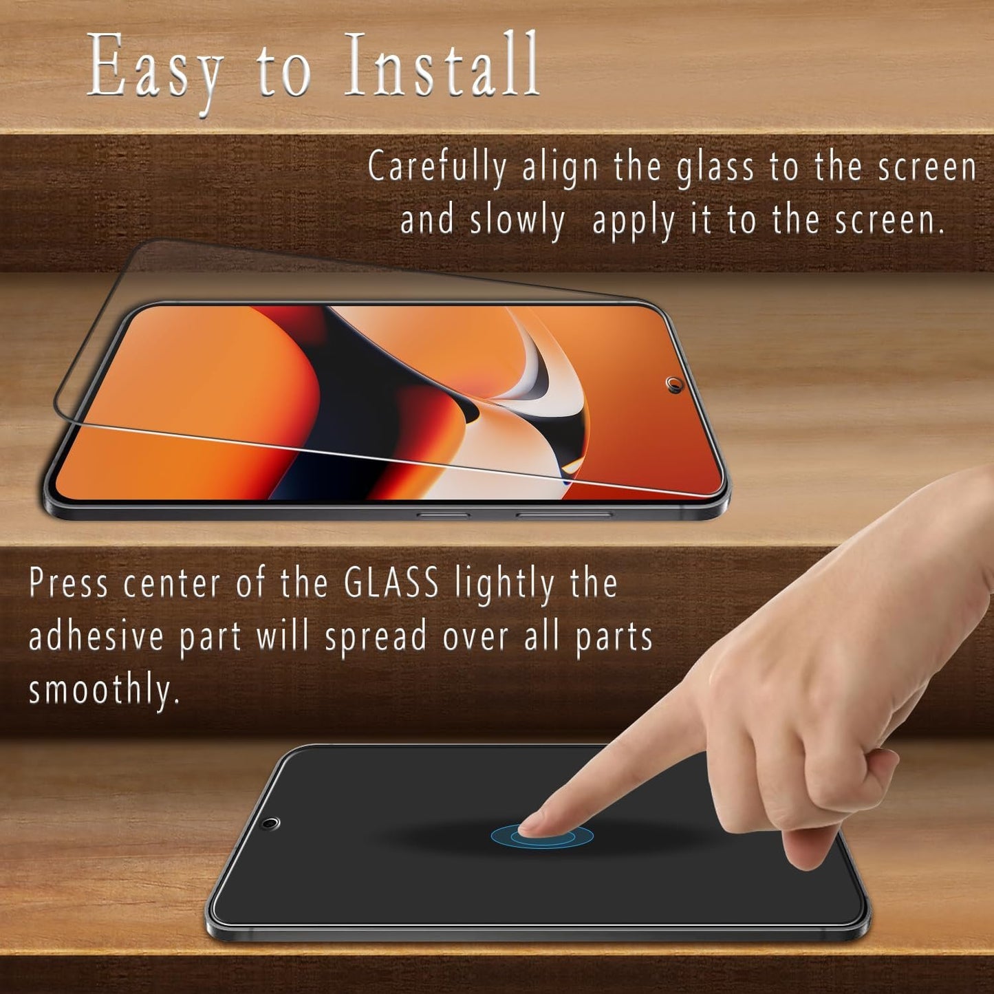 [2 Pack] Bencuku Screen Protector for Samsung Galaxy S24 FE Tempered Glass, Ultrasonic Fingerprint Unlock, HD Clear, Anti Scratch, Bubble Free, Case Friendly