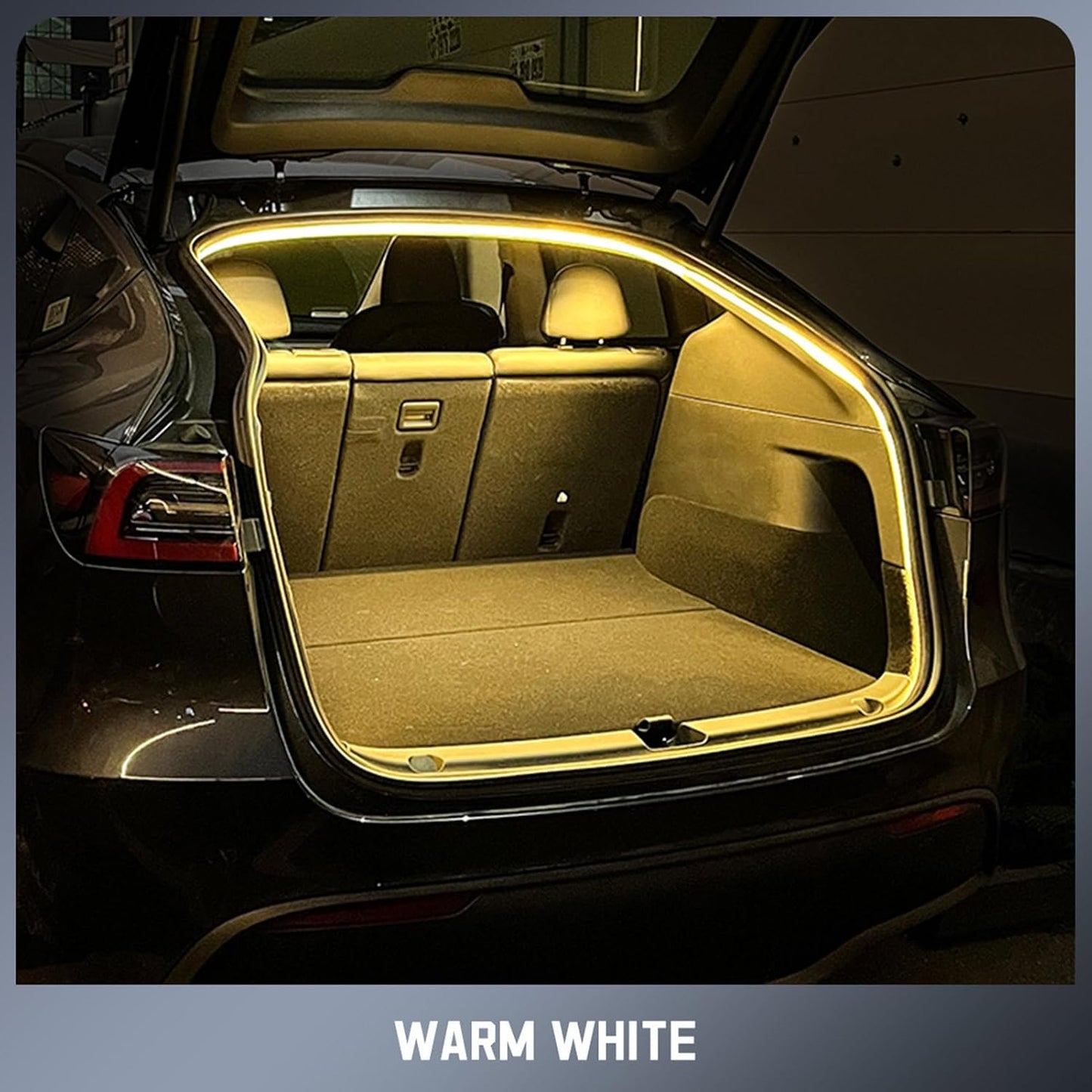 Led Trunk Strip Light, Light-Sensing Auto Interior Lamp, Easy Install Flexible Lighting Bar for Car Truck Rv Rear Cargo Area, Bright White Illumination, 1 Piece