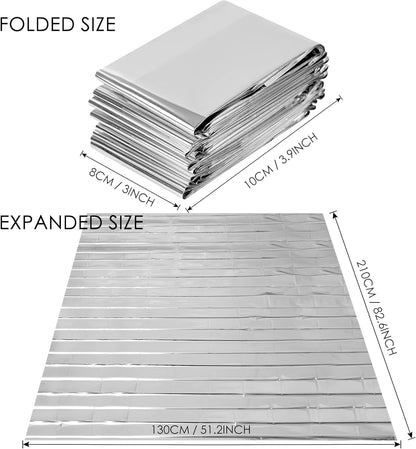 Plant Growth Mylar Films High Reflective Mylar Film Garden Greenhouse Covering Foil Sheets for First Aid Blanket Growth Room Camping Simple Tent,82.6 x 51.2 Inch(6 Pieces)