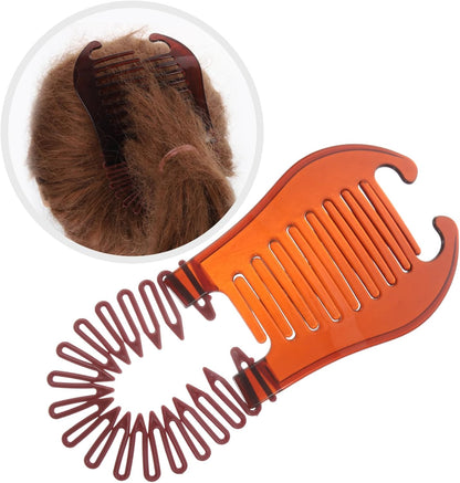 Healeved Kit Di Strumenti Per Intrecciare i 4 Pezzi Pettini a Banana Fermagli Per Fermagli a Banana Per Donne