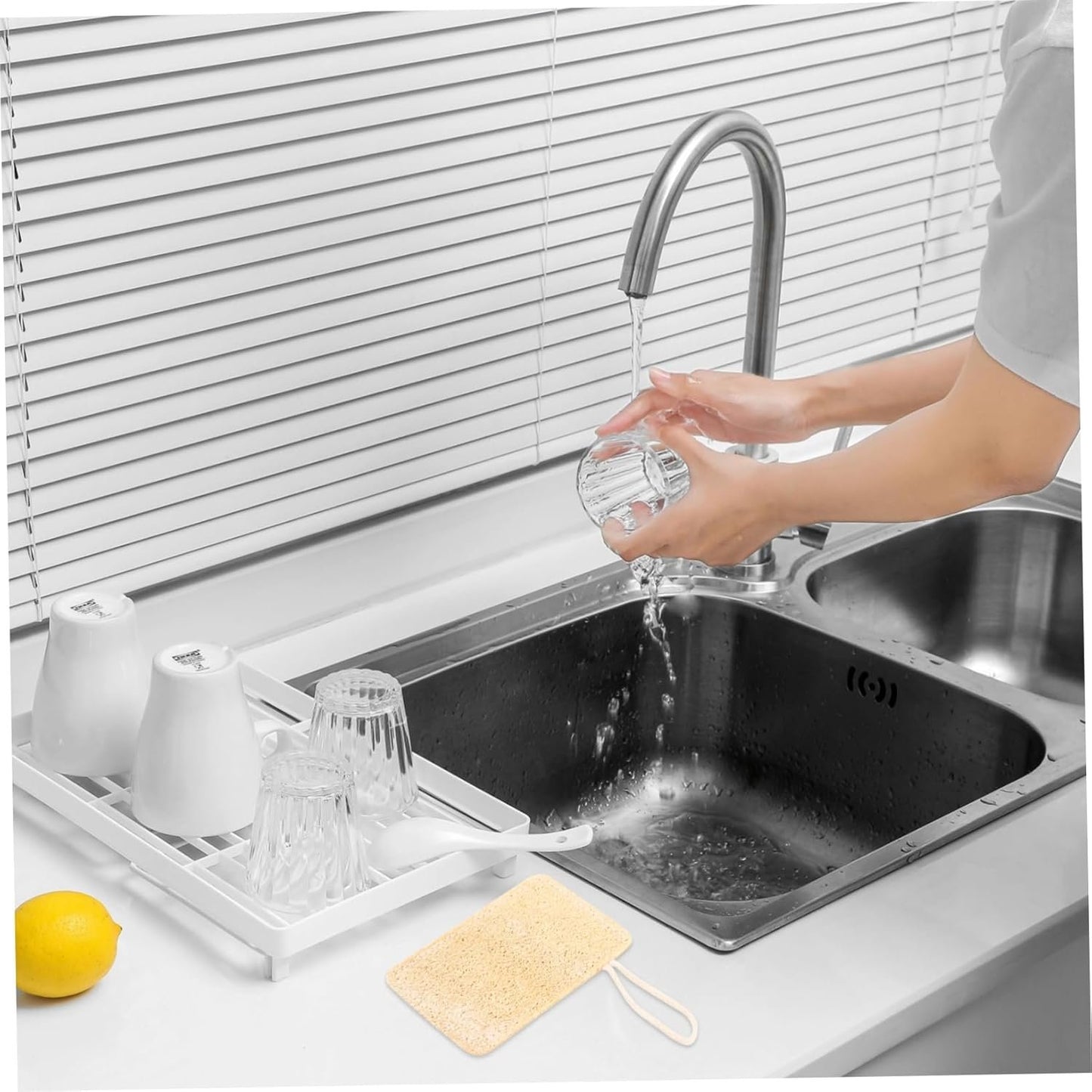 Beavorty Kitchen Loofah Scrubber Thickened Dishwashing Sponge for Kitchen Cleaning Multi Functional Loofah