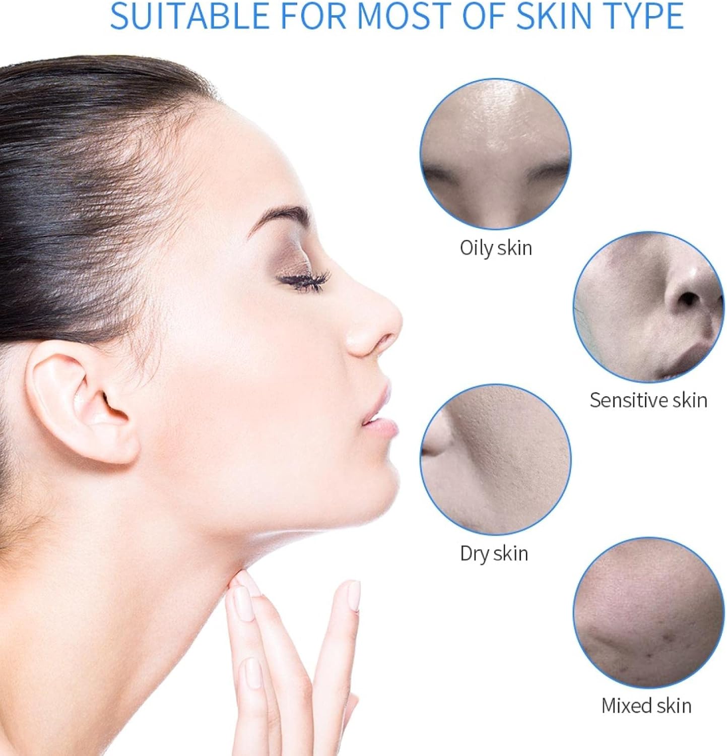 Hydrogen and Oxygen Beauty Tool 7 in 1 Vacuum Face Cleansing Water Oxygen Machine Clean Skincare Lift String Blackheads Device with 8IN1 Mask