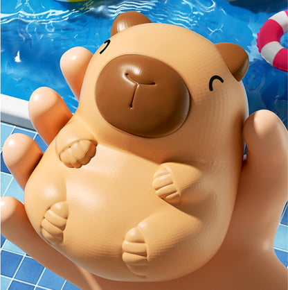 Bathtub Toys, Floating Capybara Figures, Interactive Animal Set, Child-Mother Water Play Toy, Cute Tub Accessory for Kids, Shower, Pool, Beach, Outdoor Fun, 4.72x6.89x3.15 Inches