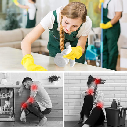 Portable Electric Spin Scrubber for Bathroom, GRUTTI Cordless Handheld Power Scrubber Cleaning Brush with 4 Replaceable Brush Heads for Tub Floor Tile Bathroom Kitchen Dishes Car Washing