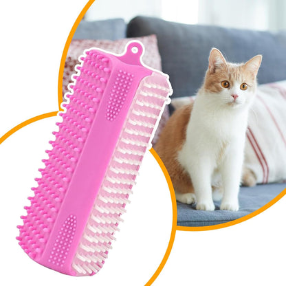 Bath Brush Dogs, Silicone Grooming Tool, Deep Cleaning Soft Bristles, 5.12x1.77x1.77 inches, Gentle Massage Design, Suitable Small and Medium, Puppies, Cats, Ideal for Indoor Use